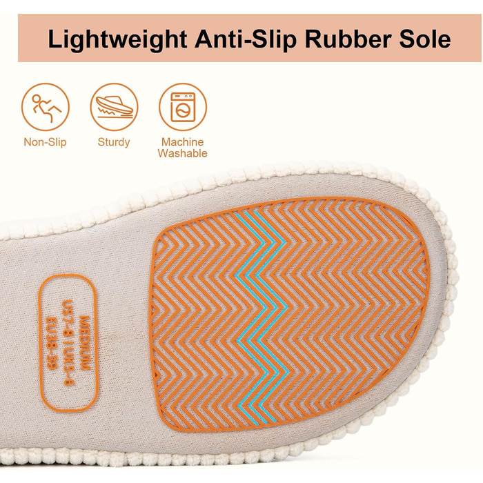 Жіночі домашні капці LongBay з ефектом пам'яті (Memory Foam), відкриті пальці, зручні тапочки-сліпери з двома ремінцями, бежеві, розмір 40/41 EU
