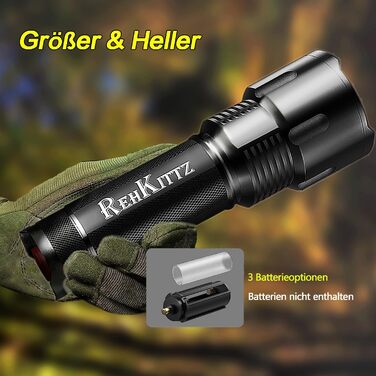 LED ліхтар надпотужний 3300 люмен, ручний, з регулюванням фокусу для кемпінгу, туризму та активного відпочинку