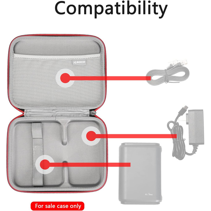 Чохол для роутерів GL.iNet GL-SFT1200, GL-MT3000, AXT1800, GL-BE3600, GL-A1300 (мобільний, для подорожей)