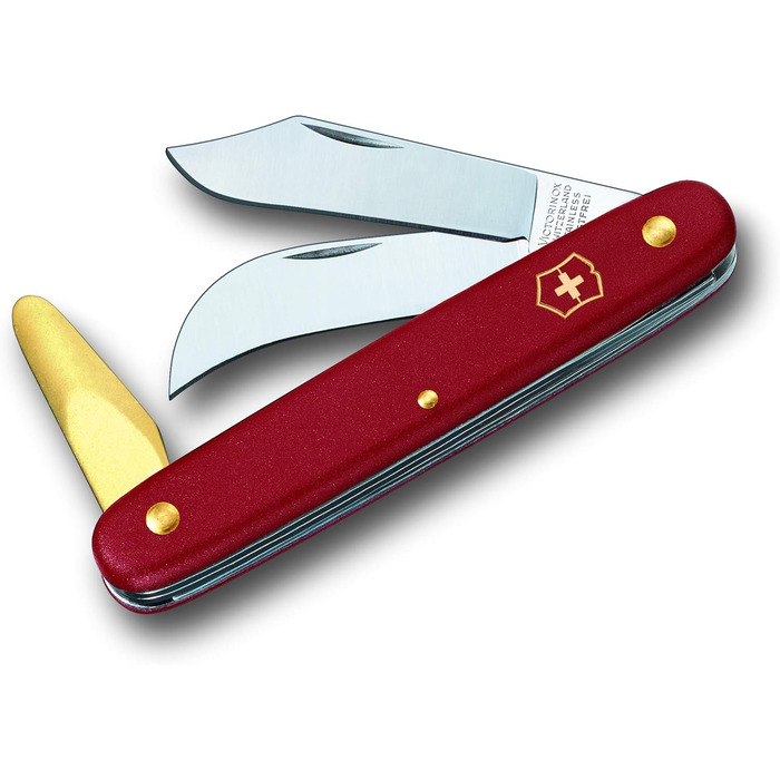 Швейцарський ніж Victorinox Okulier- und Hakenmesser 3 (червоний) - ніж для саду, квітів та землеробства
