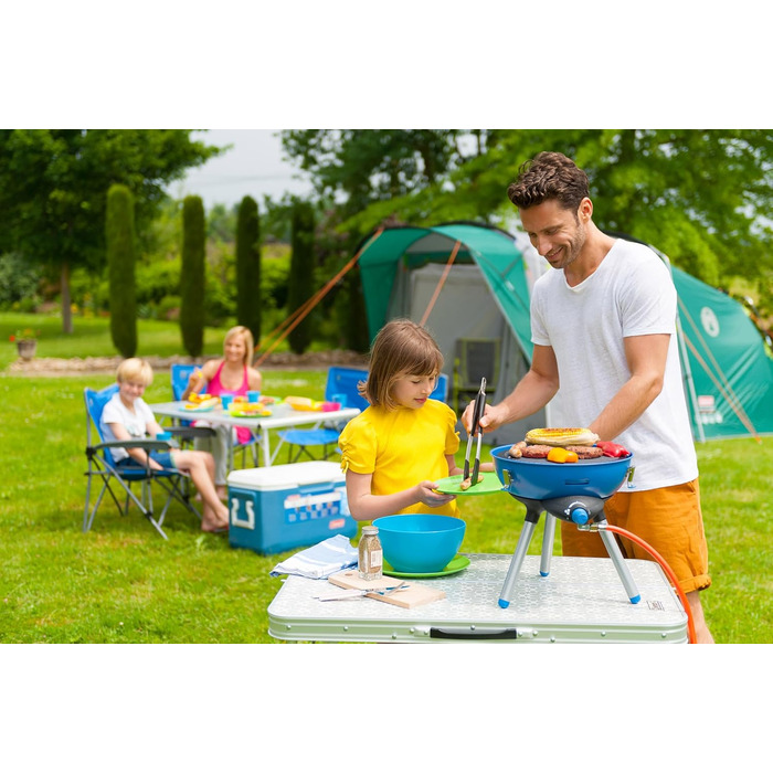 Газовий гриль Campingaz Party Grill 400 R для кемпінгу та пікніка, антипригарна плита, універсальний готувальний пристрій