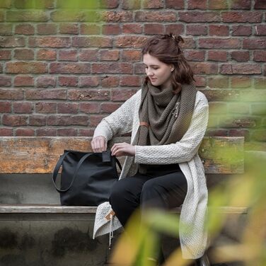 В'язана жилетка KNIT FACTORY Luna Lange - жіноча жилетка з вовни, великий в'яз, сірий колір, преміум якість