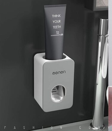 Автоматичний диспенсер зубної пасти та тримач для зубних щіток MHTECH (Zdjygq-hs-2) - комплект з 2 прес-паст, 4 стаканів, для 5 щіток