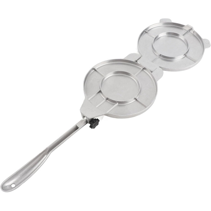 Пресс для тортилій та тако з чавуну Gusseisen (16 см, срібний)