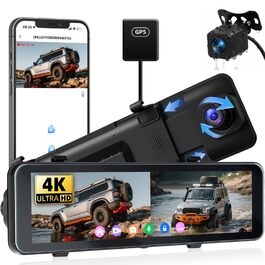 Дзеркало заднього виду з відеореєстратором OiLiehu 4K AHD, 10.88