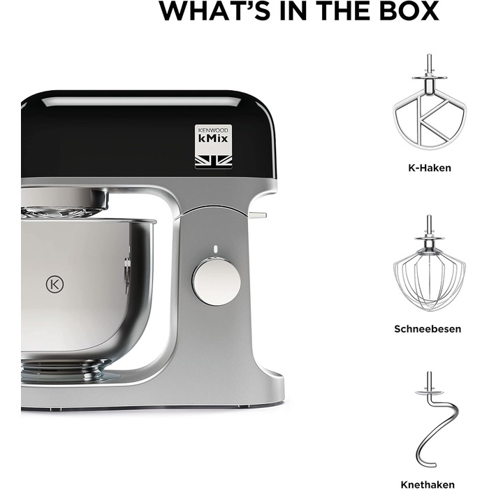 Кухонна машина Kenwood kMix KMX750BK, стаціонарний міксер, чорний