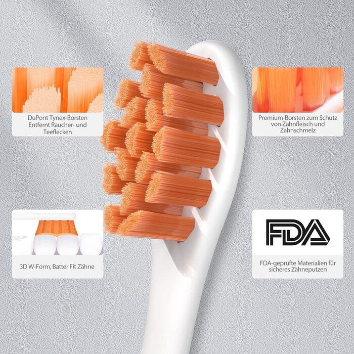 Електрична зубна щітка Oclean Flow: звукова, 5 режимів, DuPont, біла, IPX7, до 180 днів роботи