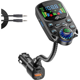 FM-трансмітер FT1015-UK для автомобіля, Bluetooth, USB зарядка