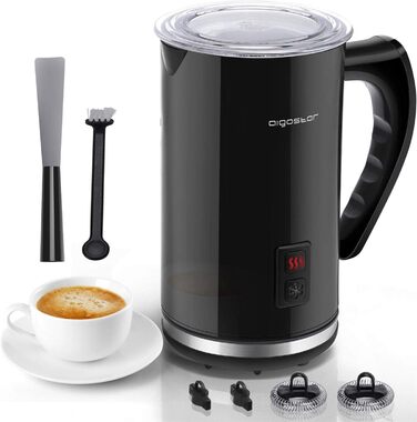 Електричний піноутворювач для молока Aigostar 500W, 240ml - 3 режими, для капучино, лате, мокко, макіато, гарячого шоколаду