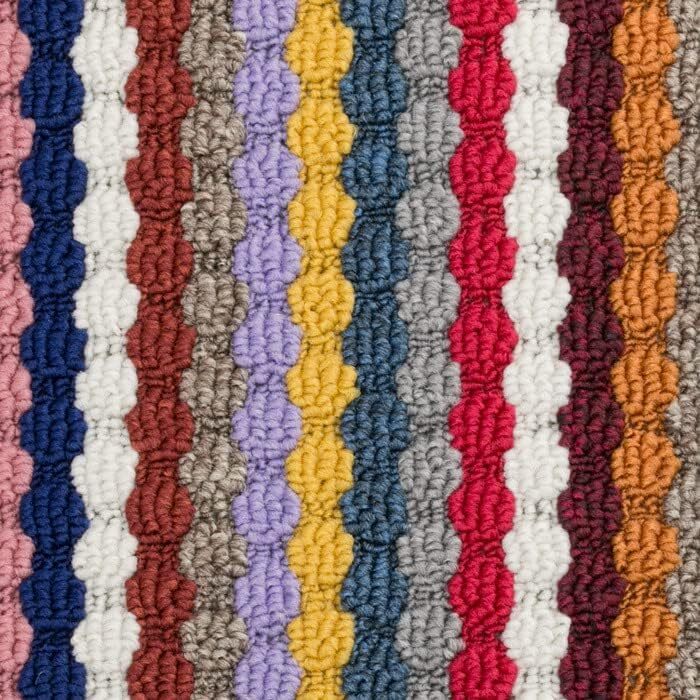 Комплект килимків для сходів Metzker Multistripe, напівкруглі, 16 шт, різнокольорові, протиковзкі
