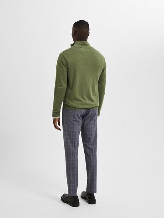 Світшот Selected Hoe з капюшоном на блискавці, розмір L, колір Vineyard Green (світло-зелений)