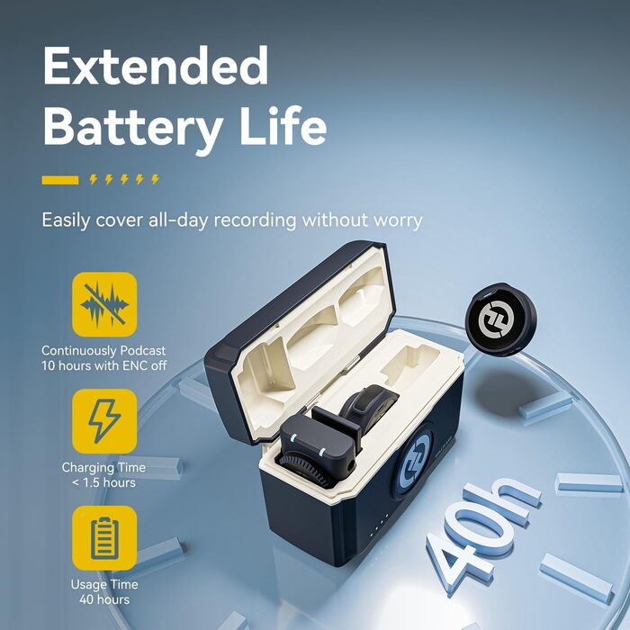 Hollyland Lark M2 Бездротовий петличний мікрофон для iPhone 17/16/15 та Android, 300м радіус дії, Hi-Fi звук, 30 годин роботи від акумулятора, комбі-версія