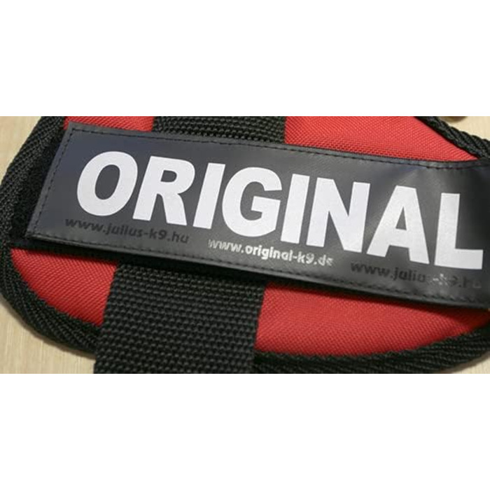 Поясна шлейка Julius K-9 IDC Powergeschirre з індивідуальним нанесенням, для собак маленьких, середніх та великих порід, 16IDC+CUSTOMP-B (Червона)