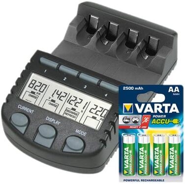 Зарядний пристрій Technoline BC 700 Set для акумуляторів V56706 чорного кольору (BC 700 Set + V56776)