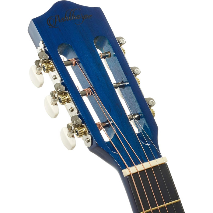 Акустична гітара Ashthorpe 30 дюймів для початківців, стартовий набір: гіга-сумка, струни, ремінь, тюнер, медіатори, блакитна