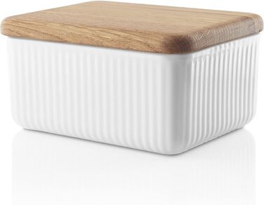 Eva-Trio | Butter Dish with Lid Nova | Keep your butter elegantly and hygienically in a porcelain jar with a wooden lid | Legio Tableware