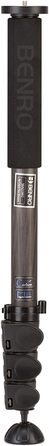 Штатив-монопод Benro MAD38A Adventure: алюмінієвий, 3/4 секції, чорний