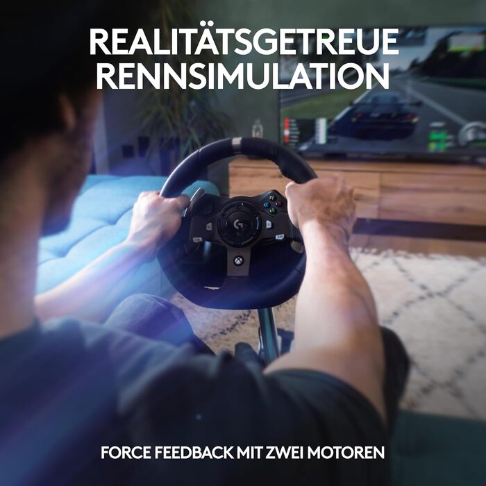 Рульове колесо Logitech G920 Driving Force для Xbox та PC + крісло Playseat Challenge X Edition, чорний, EU Plug