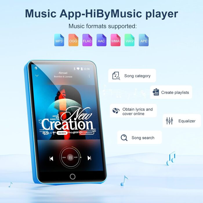 MP3 плеєр Oilsky 80GB Bluetooth WiFi Android 9.0 4