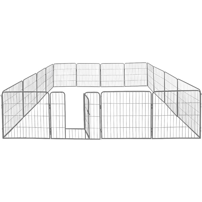 Переносний вольєр для цуценят Petigi: сталевий, складений, 80x60 см