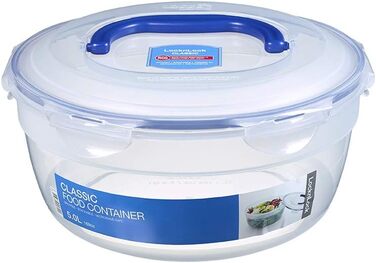 LocknLock PP CLASSIC Storage Box with Lid and Handles | 361 x 274 x 212 mm | 100% Airtight | Semi-transparent Storage Container | Storage Container with Lid for Household Items (5.0 L)