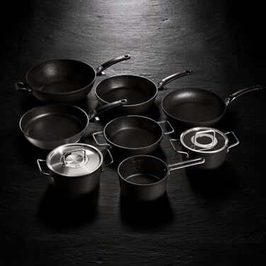 Каструля Fissler Adamant/Aluminium (24 см, 4.9 л) з кришкою з термостійкого скла, антипригарне покриття, для індукційних плит