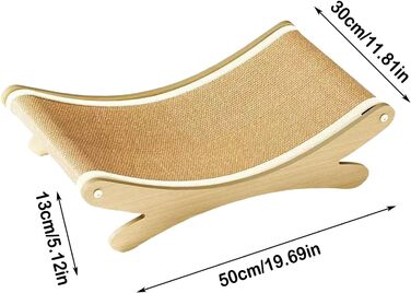 Крісла-лежанки для котів з сизалевим покриттям, гамак, лежанка, крісло-гамак для котів (Хакі)