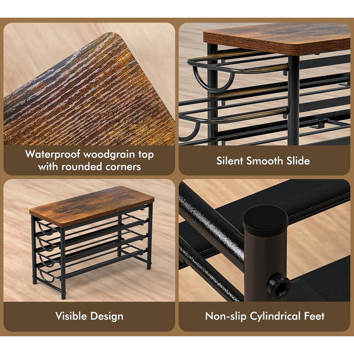 Тримач для капсул кави Dolce Gusto, металева висувна шухляда на 56 капсул з тихими направляючими та антиковзними ніжками