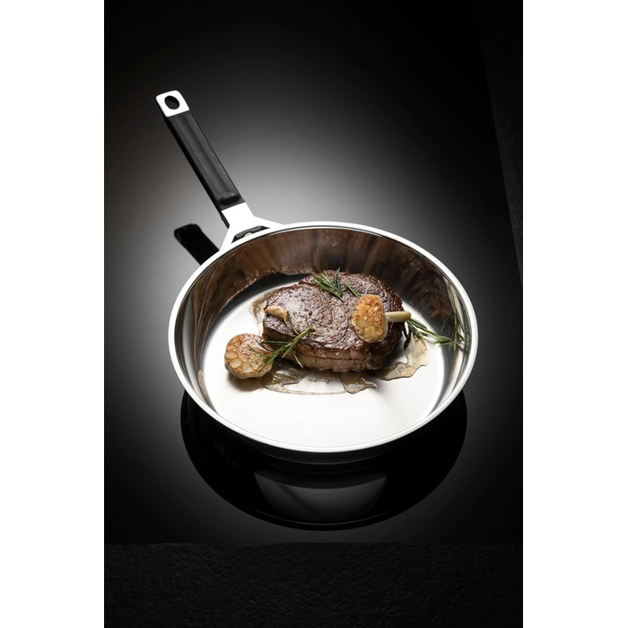 RÖSLE Silence Pro Nonstick Fry Pan - Stainless Steel 18/10 - Heat Resistant to 260°C - 24cm