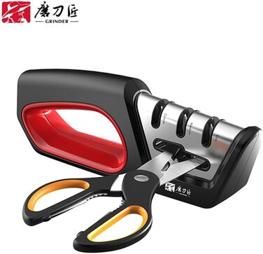 Професійний точильний набір для ножів та ножиць TG2017 4-в-1 з алмазним лезом