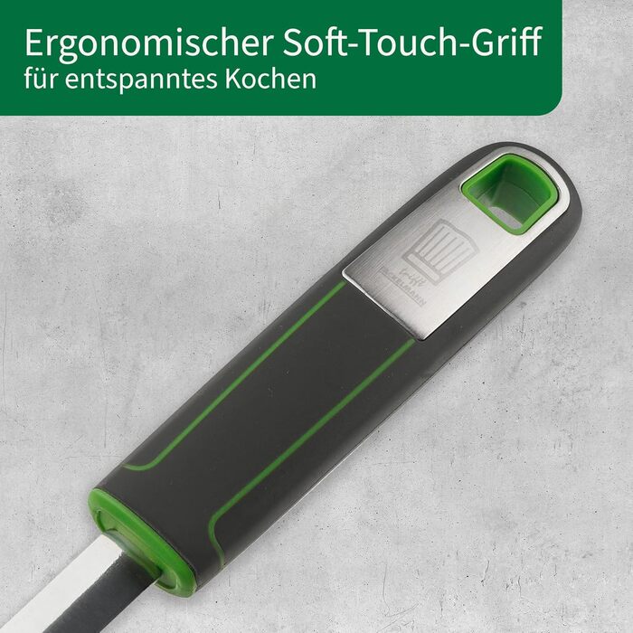 Лопатка кулінарна Fackelmann Chefkoch Premium для відбивних та іншого, з подвійною поверхнею (рівна та ребриста), алюміній, 26,5 см