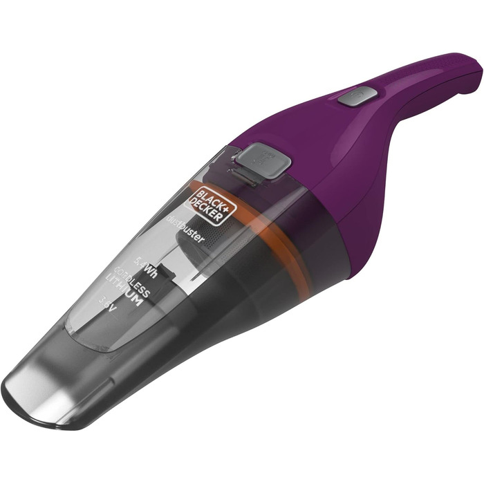 Ручний акумуляторний пилосос BLACK+DECKER Dustbuster 3.6V NVC115JL-QW білий (баклажан)