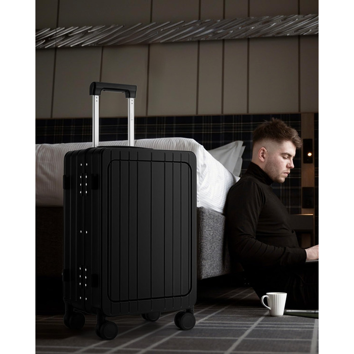 Чорний валіза-ролер Sea Choice з відділенням для ноутбука 15.6