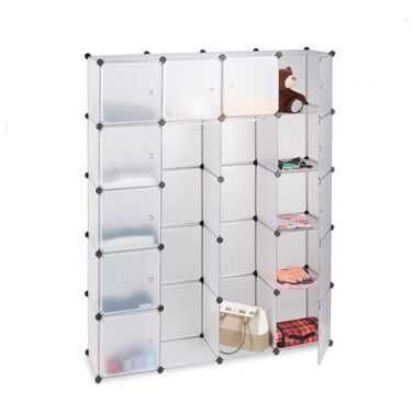 Relaxdays Clothes Cabinet, Modular System with 14 Compartments