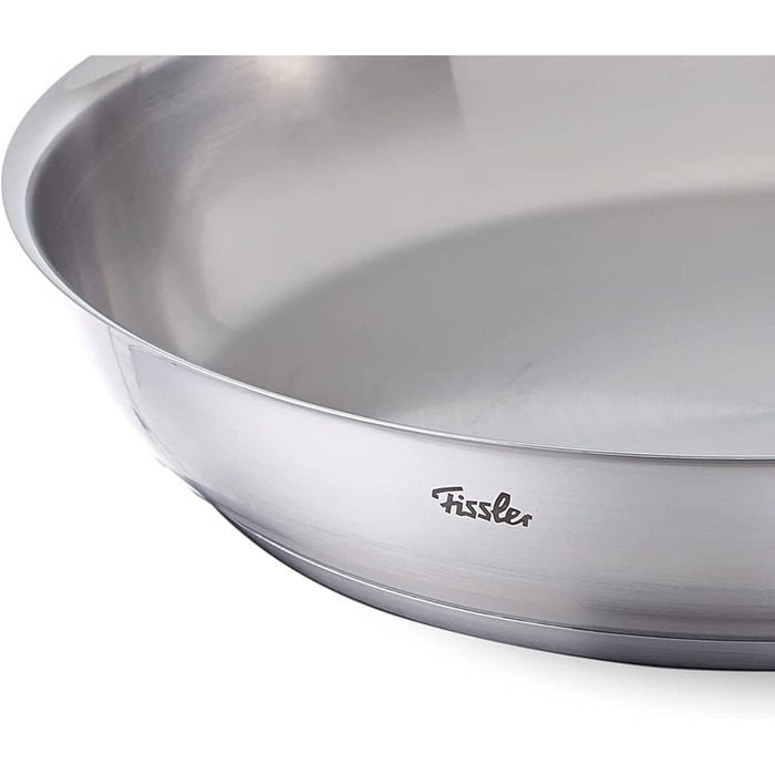 Набір сковорідок Fissler Catania з нержавіючої сталі 24 см (без покриття) та Cenit з антипригарним покриттям 28 см, для індукції