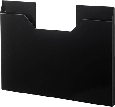 Yamazaki 4887 TOWER Tableware Storage Rack, Black, Steel, Minimalist, 50.5 x 2.5 x 36.5 cm
