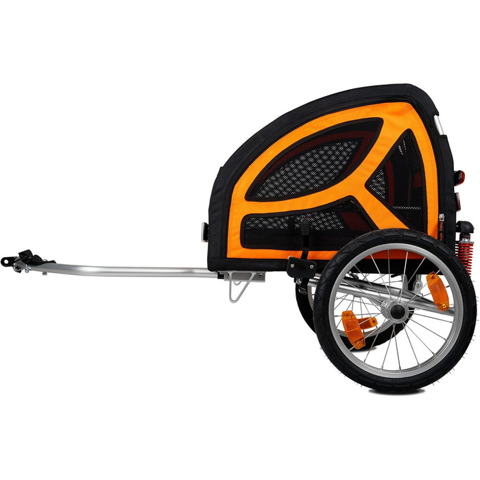 TrendPet DogBus S - Підвісний велосипедний причіп для собак з алюмінію, для малих та середніх собак