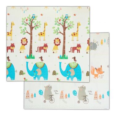 Relaxdays Foldable Play Mat with Animals