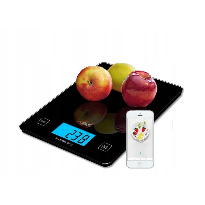 Кухонні ваги TECH-MED HW-FIT021, чорні, до 5 кг