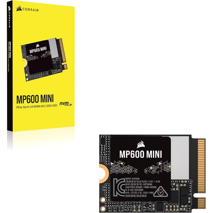 SSD Corsair MP600 MINI 2TB M.2 NVMe PCIe Gen4 – 7000 MB/s – для Steam Deck та Microsoft Surface