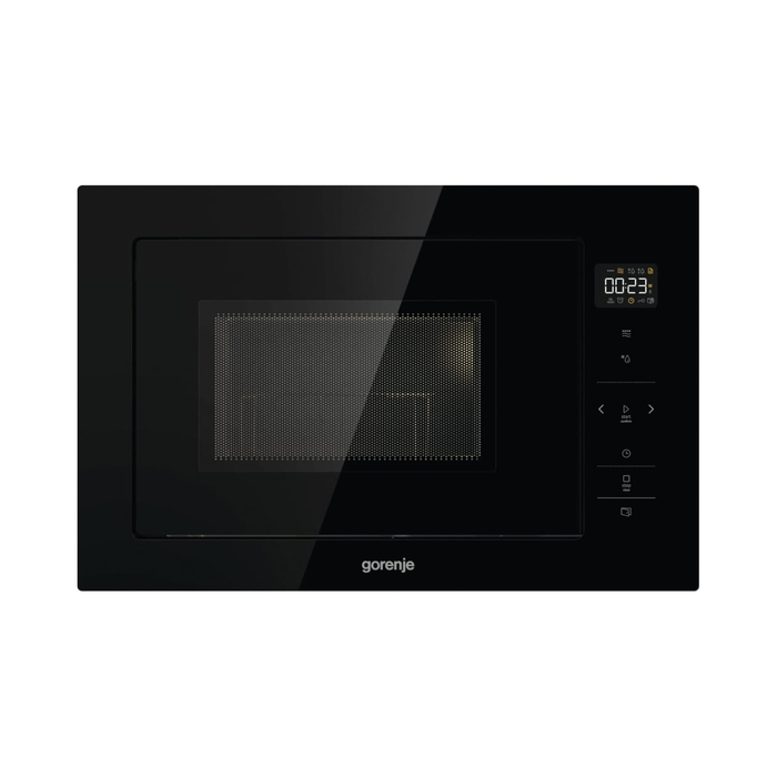 Мікрохвильова піч Gorenje BM251SG2BG, чорне скло, 900 Вт, 25 л, гриль 1000 Вт