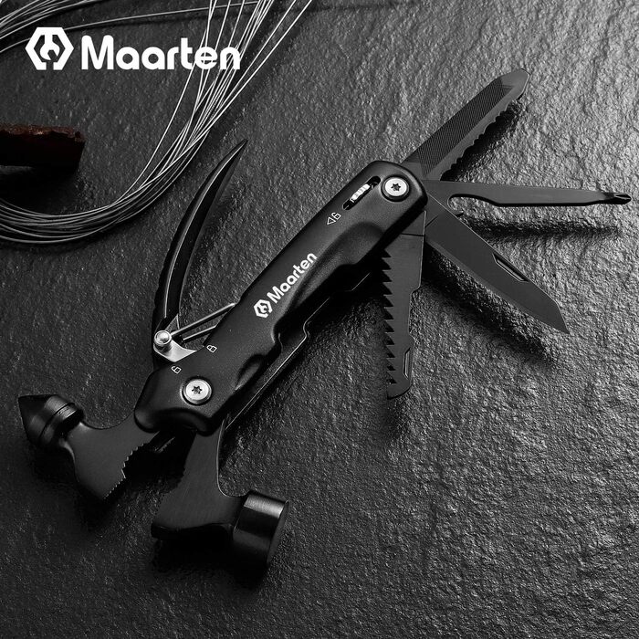 Мультитул 14-в-1 для чоловіків: кемпінговий аксесуар, подарунок на день народження, Різдво, подарунок для тата. Мультиінструмент-молоток для виживання