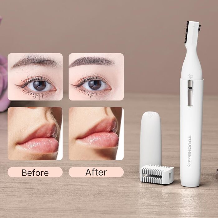 TOUCHBeauty AG-1658W: Професійний триммер для тіла та обличчя (білий) - для носа, брів, вух та обличчя