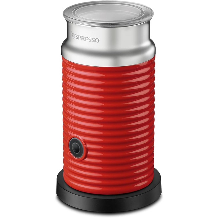 Nespresso Aeroccino 3: Електричний спінювач молока, червоний (120 мл піни, 240 мл гарячого молока)