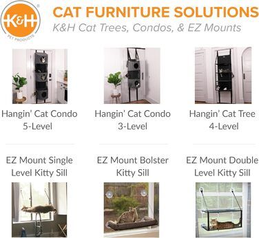 Кіттензіл K&H 779092 EZ Easy Window Mount - Двоярусне ліжко для котів на вікно