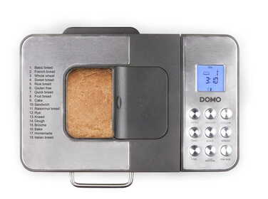 Хлібопічка Domo B3971, сріблястий/сірий, 500 Вт