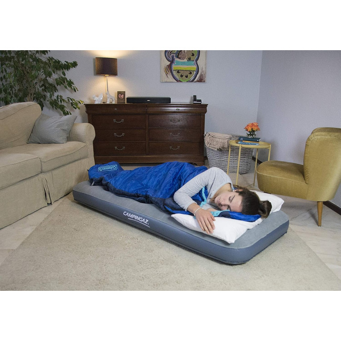 Надувне ліжко Campingaz Quickbed Single для відпочинку на природі та вдома - 188 x 74 x 19 см, до 148 кг