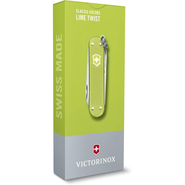 Мультитул Victorinox Classic SD Alox Lime Twist: Швейцарський ніж, 5 функцій, 58 мм