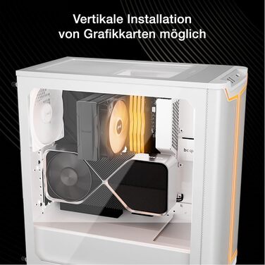 be quiet! Pure Base 501 DX White - корпус ПК з 3 вентиляторами Pure Wings 3 140mm PWM, високий статичний тиск, ARGB-підсвітка