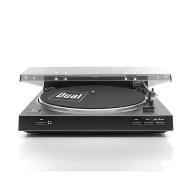 Програвач вінілу Dual DT 210-1 USB: 2 швидкості, магнітний звукознімач, ремінний привід, USB для оцифрування, чорний